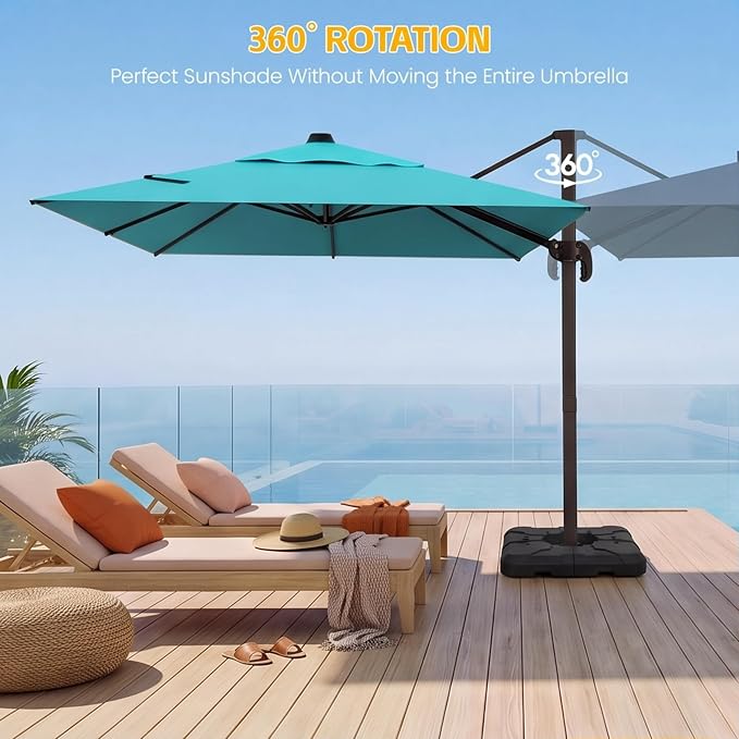 9x12 FT Patio Cantilever Umbrella - Image 5