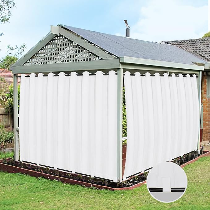 Easy-Going Outdoor Curtains for Patio 1 Panel, 150x108 inch, Weatherproof by Easy-Going