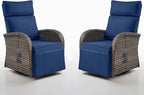 Swivel Outdoor Recliner Chair Set of 2 by Belord