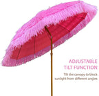 AMMSUN 7.5ft Hula Thatched Hawaiian Tiki Patio Beach Umbrella - Image 2