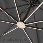 9x12 FT Outdoor Cantilever Patio Umbrella - Image 3
