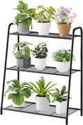 3-Tier Corner Plant Stand, Metal Black Flower Pot Rack, Indoor Outdoor Heavy by Wieghda
