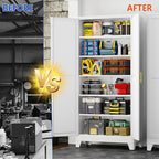 GAIOUS 75'' Tall Metal Garage Storage Cabinet, File Cabinet - Image 5