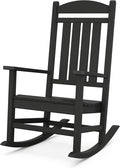 POLYWOOD Presidential Rocking Chair in Black by POLYWOOD