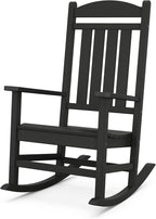 POLYWOOD Presidential Rocking Chair in Black by POLYWOOD