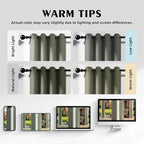 Set of 6 Outdoor Curtains for Patio Waterproof, Breathable Grommet Panels for - Image 5