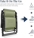 Best Choice Products Oversized Padded Zero Gravity Chair, Folding Outdoor Patio - Image 5