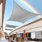 Royal Shade 15' x 24' Custom Size Gray Rectangle Sunshade Sail by RoyalShade