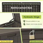 Devoko 100 Gallon Outdoor Storage Box, Waterproof Deck Box Lockable | Weather - Image 6