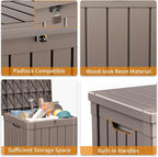 ROJIK 57 Gallon Outdoor Storage Housing Deck Box - Image 7