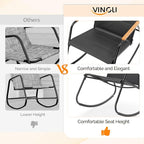 VINGLI Outdoor Rocking Chair, Textilene Mesh Patio Rocker, Heavy Duty 450 lbs - Image 6