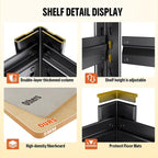 71.2''H Storage Shelves, 2000lbs Garage Shelving, Adjustable Heavy Duty - Image 5
