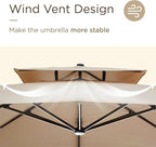Deconk 10' X 13' Patio Cantilever Outdoor Umbrella - Image 9