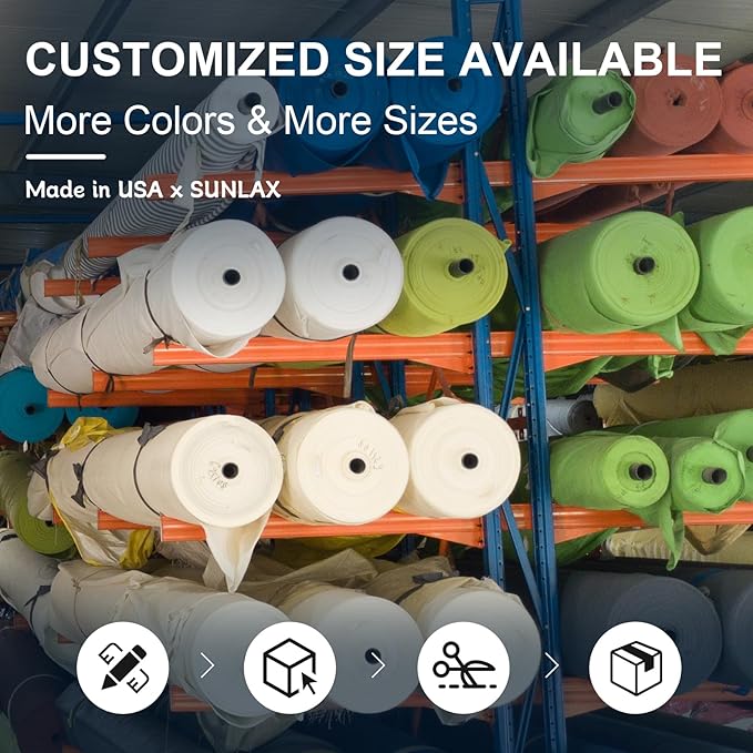 Sun Shade Sail 8' x 12' Graphite Grey Rectangle Outdoor Canopy Cover | Outdoor - Image 5