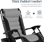 Best Choice Products Oversized Padded Zero Gravity Chair, Folding Outdoor Patio - Image 5