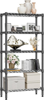 M MZG 1250 lbs 5 Tier Shelf Metal Storage Shelves Wire Rack Closet Organizers - Image 8