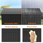 PatioZen 230 Gallon Resin Deck Box, Lockable Patio Outdoor Storage Box - Image 5
