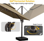 10x13 FT Patio Cantilever Umbrella - Image 4