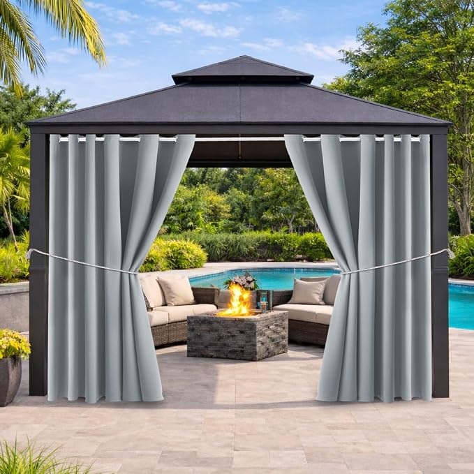 DIVA EN CAMINO DEC Outdoor Patio Curtain Waterproof Darkening Thermal Insulated by DivaenCamino
