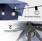 8'x8' Outdoor Gazebo, Heavy Duty Metal Frame Patio Canopy - Image 4