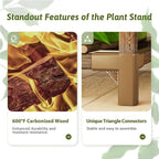 GENTINGBRO Plant Stand Indoor Outdoor 63" Tall Plant Shelf - Image 5