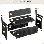80-Gallon Lockable Outdoor Storage Bench, Waterproof Outdoor Deck Storage Boxes - Image 7
