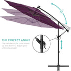 Best Choice Products 10ft Solar LED Offset Cantilever Hanging Market Patio - Image 4