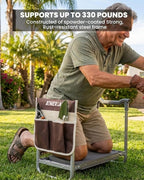 Foldable Garden Kneeler Seat Heavy Duty Garden Stool - Image 6