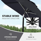 Tempera Patio Market Outdoor Table Umbrella - Image 5