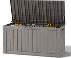 Outdoor Deck Storage Box, Resin Deck Boxes Indoor and outdoor, Waterproof by NBYSGO