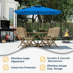 6.5' x 10' Rectangular Patio Umbrella Large Outdoor Market Umbrella w/UV - Image 5