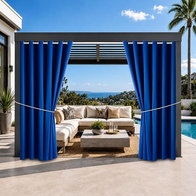 Waterproof Outdoor Curtain W84 x L120 by DivaenCamino
