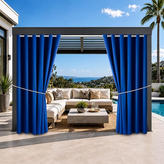 Waterproof Outdoor Curtain W84 x L84 by DivaenCamino