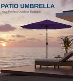 9FT Auto-Tilt Patio Umbrella|Outdoor Market Table Umbrella - Image 8