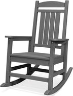 SERWALL Rocking Chair Outdoor, Oversized HDPE Patio Rocking Chairs, Yard | by SERWALL