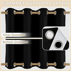 HDCAXKJ Waterproof Outdoor Curtains - Image 3