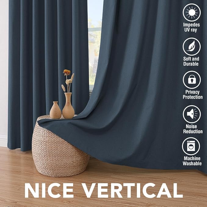 H.VERSAILTEX Primitive Linen Blackout Curtains - Image 7
