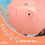 Tempera Patio Market Outdoor Table Umbrella - Image 2