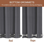 RYB HOME 2 Panels Outdoor Curtains - Image 3