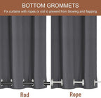 RYB HOME 2 Panels Outdoor Curtains - Image 3