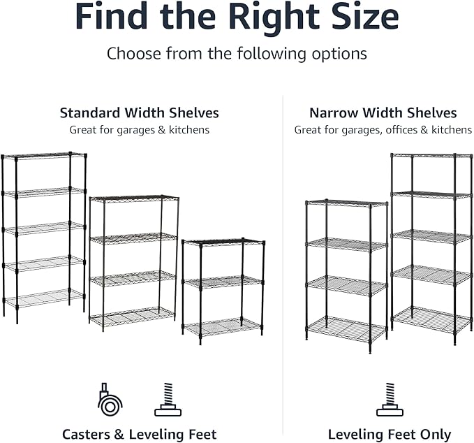 Amazon Basics 5-Shelf Heavy Duty Garage Shelving Storage Rack - Image 6