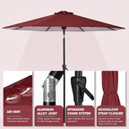 Tempera Patio Market Outdoor Table Umbrella - Image 3