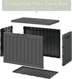 45 Gallon Outdoor Storage Box, All-Weather Deck Box - Image 7