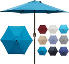 7.5 ft Patio Umbrella, Yard Umbrella, Outdoor Market Umbrella - Image 4