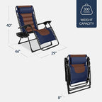 Best Choice Products Oversized Padded Zero Gravity Chair, Folding Outdoor Patio - Image 3