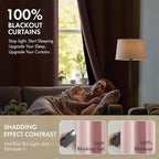 MIULEE Light Pink 100% Blackout Curtains - Image 2