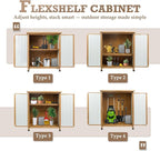 Small Outdoor Storage Cabinet for Patio, Weatherproof Lockable Deck Storage | - Image 4