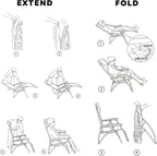 Colegence Oversized Padded Zero Gravity Chair, 400 lb, 0-170° locking recline - Image 8