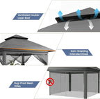 Driftalia 13x13 Pop Up Gazebo for Patio, Deck - Image 4