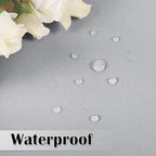 Outdoor Waterproof Curtains W52 x L84 Inch Silver Grey, 1 Panel | Deck Blackout - Image 5